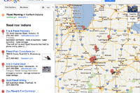 進化するGoogleマップ、地震や気象警報を表示 画像