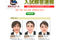 【高校受験】H24熊本県公立高校入試、1日目の解答が公開中 画像