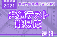 【大学入学共通テスト2021】（1日目1/16）地理歴史・公民の難易度＜4予備校・速報＞難化目立つ 画像