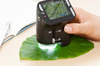 自由研究にも適したデジタル顕微鏡、植物や肌などの観察や撮影が可能 画像