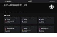 東京六大学野球「Player!」で全試合リアルタイム速報 画像