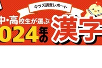 小中高校生が選ぶ2024年の漢字、1位は「楽」