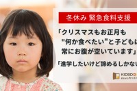 冬休み、子供たちに食料と学習支援を…キッズドア寄付募集