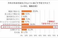 【年末年始】7割が自宅で過ごす、お年玉は現金が主流 画像