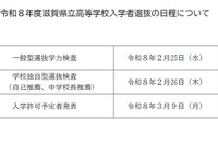 【高校受験2026】滋賀県立高校、学力検査2/25