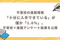 不登校小学生の進路選択、情報不足が浮き彫りに 画像