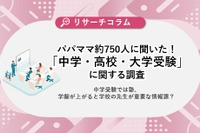 中学受験、学習塾利用6割…高校・大学受験は自力学習が主流