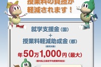 東京都、26年度の私学「学費負担軽減制度」リーフレット公開