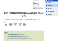 薬剤師国家試験2026、新卒合格率は86.25％