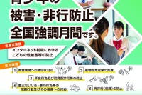 7月は「青少年の被害・非行防止」強調月間…最重点はネットの性被害防止