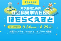 【夏休み2026】マイクロソフトなど訪問「はたらくえすと」8/24-29…大学生対象