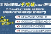 2級建築士の設計製図試験、答案プラン例を無料提供…日建学院9/14より