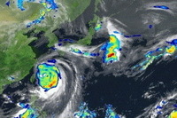 JAXA、大型台風8号の観測アニメーション映像を公開 画像
