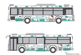 都営バスにバイオ燃料、58両が運行…キティちゃんも応援