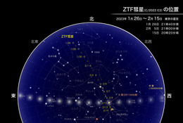 二度と戻ってこない？ 2月2日未明に地球に最接近「ZFT彗星」