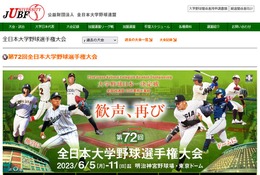 第72回全日本大学野球選手権大会…6/10-11に準決勝・決勝