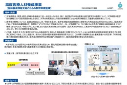 高度医療人材養成事業、東大や慶應など77大学選定…文科省 画像