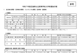 【高校受験2025】広島県公立高入試、一次選抜は2/26-28
