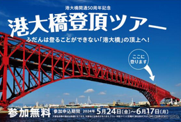 阪神高速「港大橋登頂」ツアー開催決定…50周年イベント