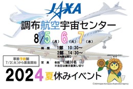 【夏休み2024】JAXA調布航空宇宙センター、特別企画8/5-7 画像
