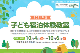 小中学生「学校に行きづらい」親子宿泊体験10/4-6千葉