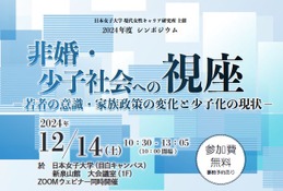 日本女子大学「非婚・少子社会シンポジウム」12/4