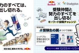 受験生応援、レッドブルとStudyplusのコラボキャンペーン