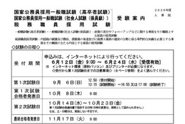 国家公務員、一般職（高卒・社会人）受験案内…6/24締切 画像