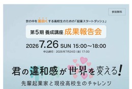 東京都「起業スタートダッシュ」高校生らの成果報告会7/26、参加者募集 画像