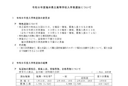【高校受験2026】福井県立高、合格者平均点を公表…英語以外は低下 画像