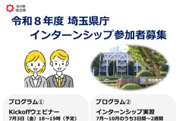 全国の大学生ら対象「埼玉県庁インターンシップ」169部署で受入れ 画像