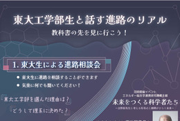 【夏休み2026】現役東大生による進路相談会7/23…吉野彰氏の特別講演も 画像