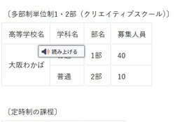 【高校受験2026】大阪府公立高、大阪わかば・桃谷…秋季選抜9/10