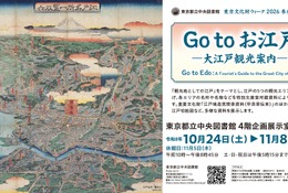 江戸の観光地を巡る企画展示「Go to お江戸」都立中央図書館 画像
