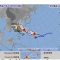 台風経路図