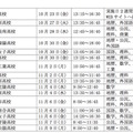 公開授業の開催校および日程