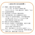 2015年のおもな出来事