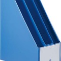 PPファイルボックス（稼動仕切版付き）縦型・ブルー