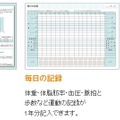 【ページ紹介】体重・血圧を記録するノート