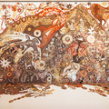 淺井裕介《全ての場所に命が宿る》2015「未見の星座〈コンステレーション〉」展（東京都現代美術館、2015 年）