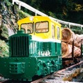 高知の美術館「藁工ミュージアム」で森林鉄道の企画展が行われている。実物の機関車も持ち込まれて展示されている。
