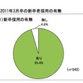 2011年3月卒の新卒者採用の有無