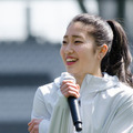アディダスの『YOUNG ATHLETES CHALLENGE』に登壇した野中生萌（2017年4月3日）