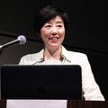 国立情報学研究所（NII）社会共有知研究センター センター長の新井紀子教授。数学者としての知見と手腕が冴える講演は、あっという間の60分だった。
