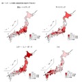 「スポーツ」の種類・都道府県別行動者率（平成28年）