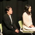 第2回小中学生プログラミングコンテスト／（左から）清水亮氏（UEI代表取締役兼CEO）、石戸奈々子氏（CANVAS理事長）