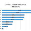 プログラミング教育で身に付く力（複数回答可）