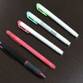 みいこさんの使用ペン／左から、PILOTのシャーペン、三菱鉛筆「ピュアカラーF」、ZEBRA「マイルドライナー」
