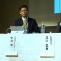 文部科学省のプログラミング教育戦略マネージャである中川哲氏（左）