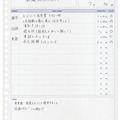 スタディプランナー デイリー罫リスト化タイプ使用例